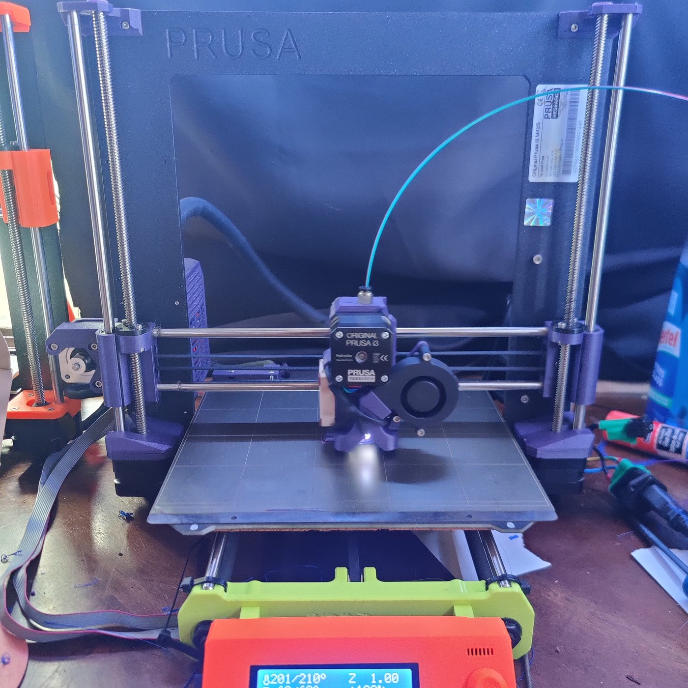 Printer producing a custom part